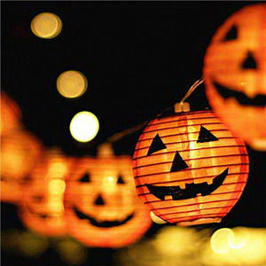 2.5M/8.2FT‎ 10 Led HalloweenDecor Pumpkin Lanterns Battery Powered String Lights